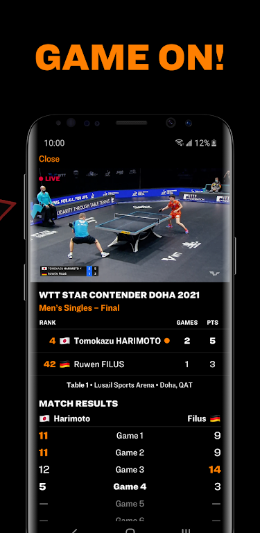 World Table Tennis Screenshot 1