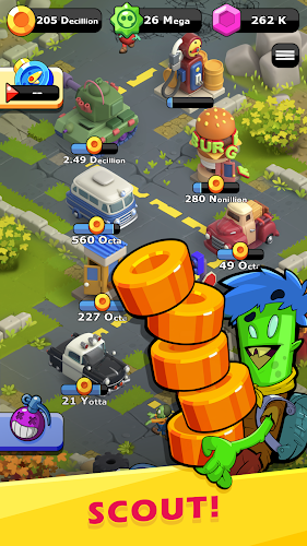 Coin Scout - Idle Clicker Game Screenshot 1