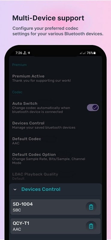 Bluetooth Codec Changer Screenshot 3