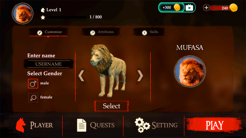 Con sư tử Screenshot 2