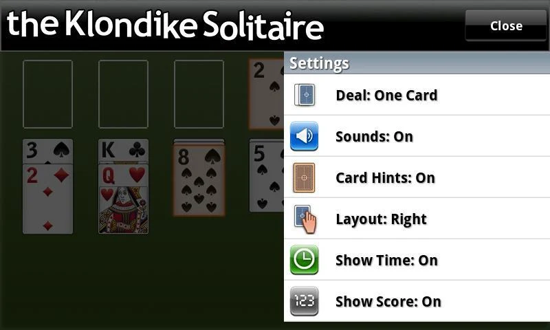 The Klondike Solitaire Screenshot 2