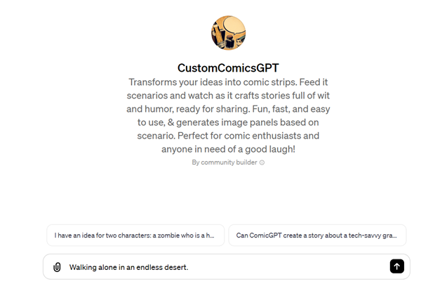 CustomComicsGPT - Online Tools Guide Image 1