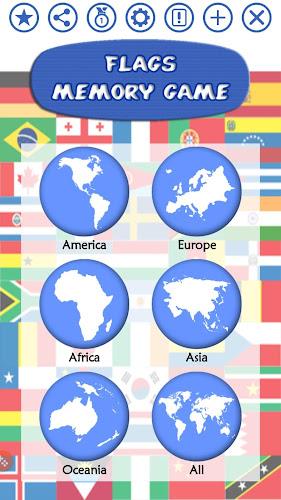 Flags Memory Game Screenshot 1