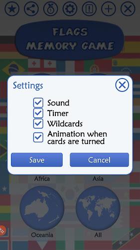 Flags Memory Game Screenshot 7