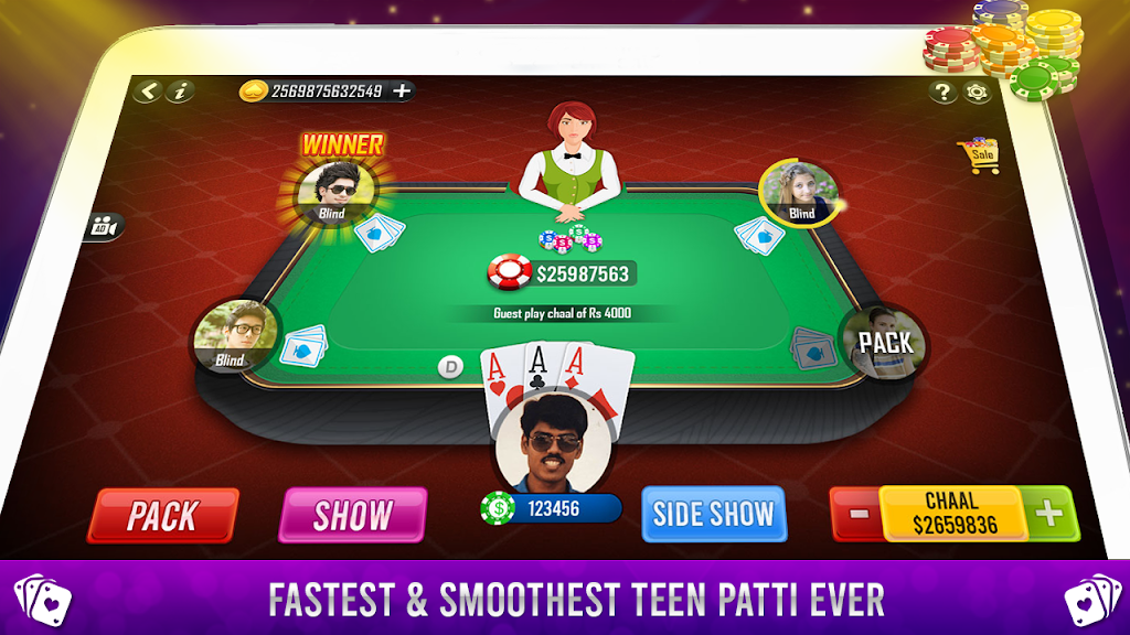 Teenpatti Indian poker 3 patti Screenshot 1