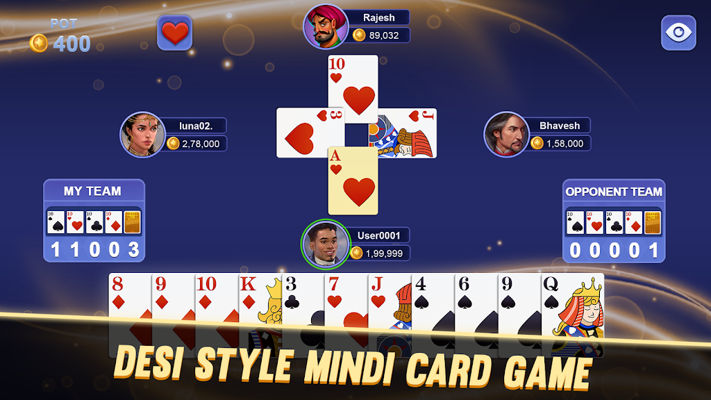 Mindi - Indian Card Game Screenshot 2