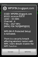 WPSPIN. WPS Wireless Scanner. Screenshot 8