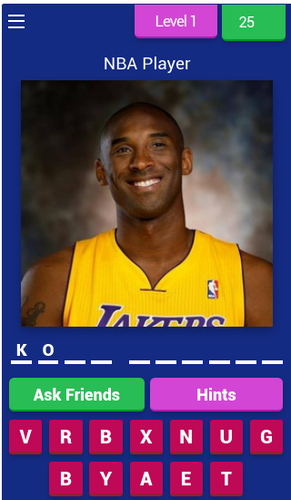 Guess The Basketball Player - NBA Quiz Screenshot 1