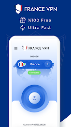 VPN France - Get France IP Screenshot 1