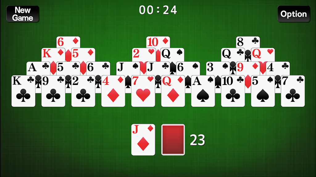 TriPeaks Solitaire card game Screenshot 1