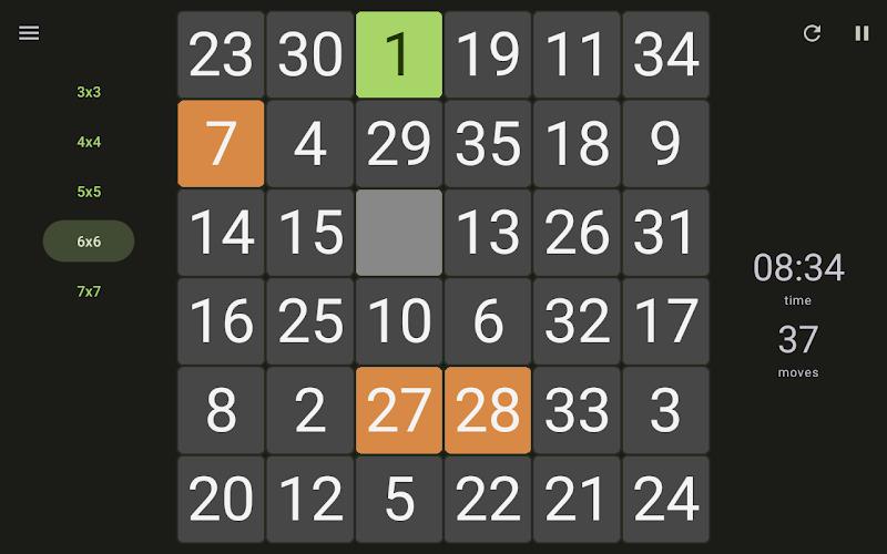 15 Number puzzle sliding game Screenshot 9