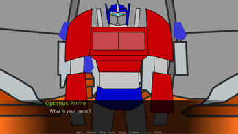 Transformers CYOA Demo Screenshot 1