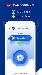 VPN Cambodia - Get Cambodia IP Screenshot 1