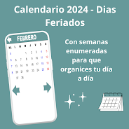 Calendario 2024- Días Feriados Screenshot 4