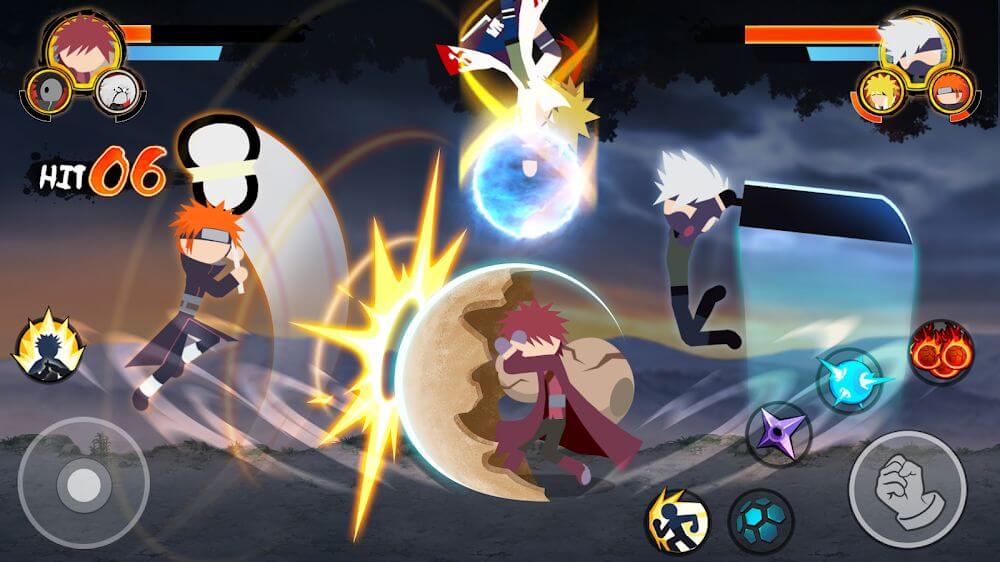 Stickman Ninja - 3v3 Battle Arena Mod Screenshot 3