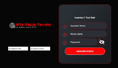 IPTV ITALIA TV + VPN Screenshot 1