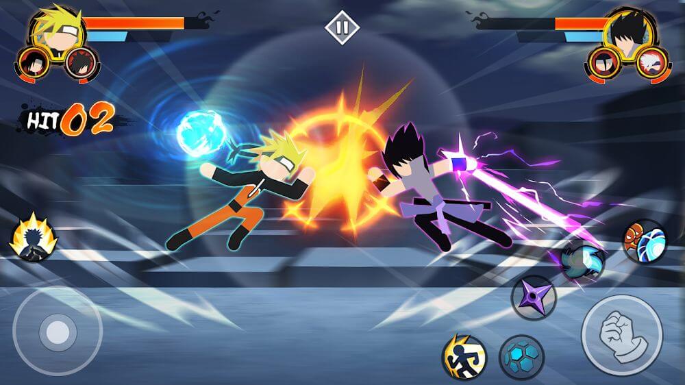 Stickman Ninja - 3v3 Battle Arena Mod Screenshot 1