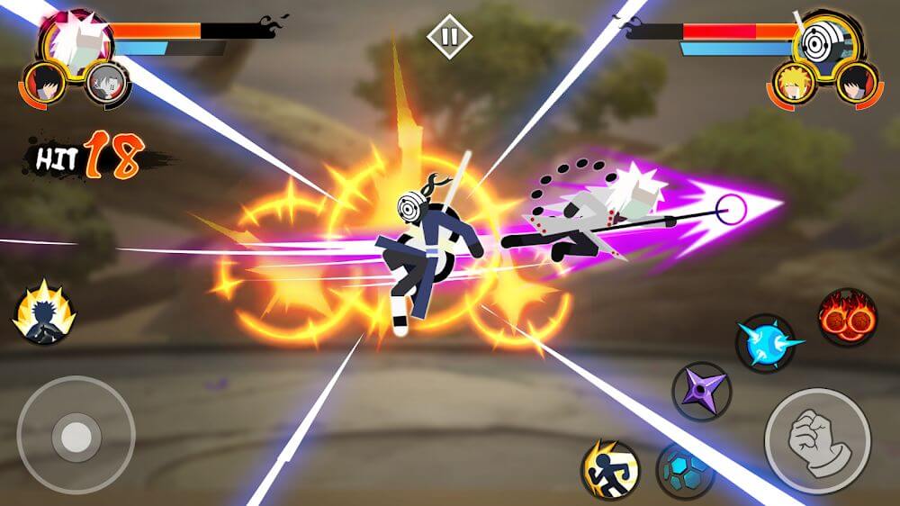 Stickman Ninja - 3v3 Battle Arena Mod Screenshot 2