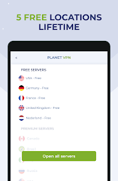 VPN miễn phí của Planet VPN Screenshot 6