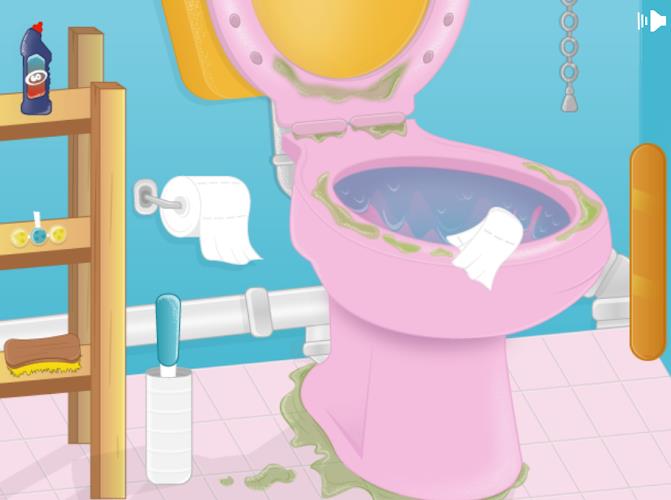Girls bathroom cleaning games Screenshot 10