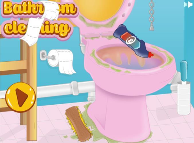 Girls bathroom cleaning games Screenshot 7