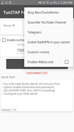 Tun2TAP Socks&sol;HTTP to VPN Screenshot 4