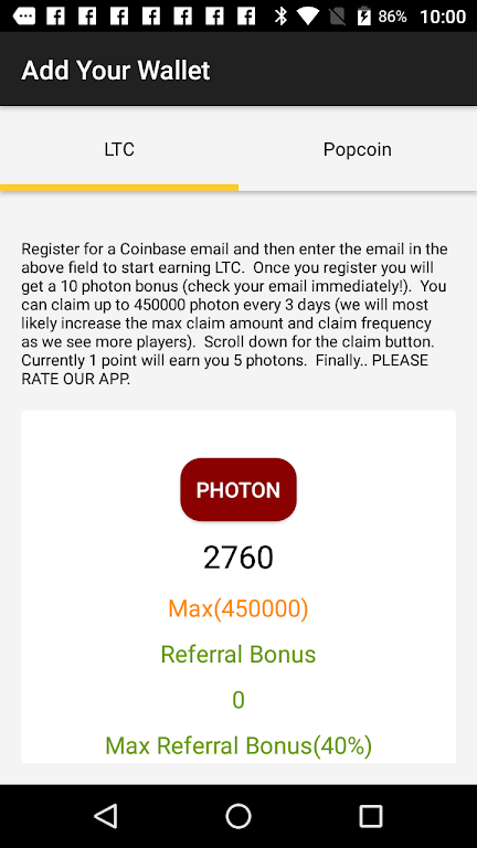 Photon Poker - Earn LTC Screenshot 2