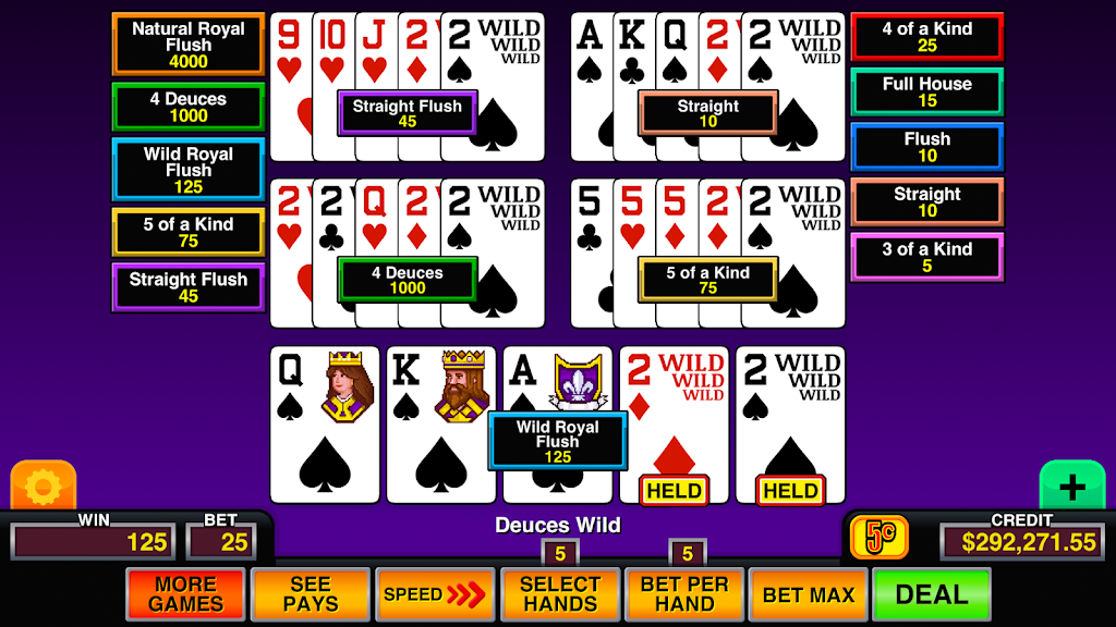 Video Poker Multi Pro Casino Screenshot 2