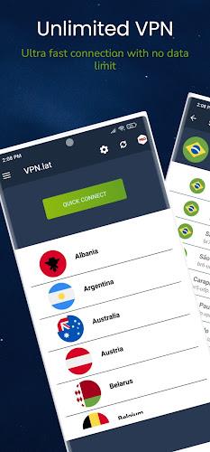 VPN.lat: Unlimited and Secure Screenshot 1