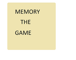 memory the game Topic