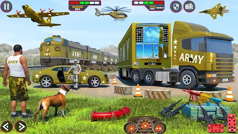 Army Car Truck Transport Games Screenshot 2