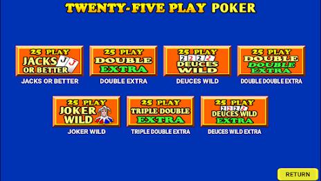 Twenty-Five Play Poker Screenshot 5