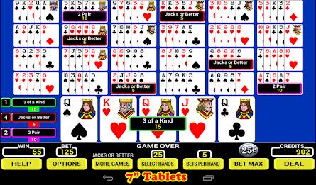 Twenty-Five Play Poker Screenshot 6