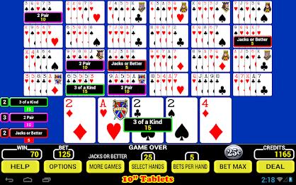 Twenty-Five Play Poker Screenshot 7
