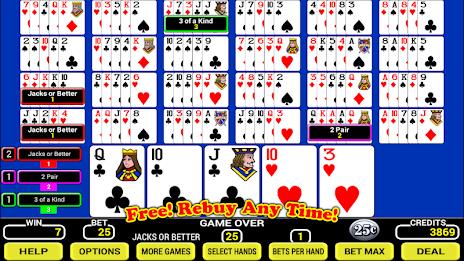 Twenty-Five Play Poker Screenshot 1