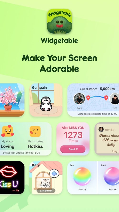 Widgetable: Adorable Screen Mod Screenshot 1