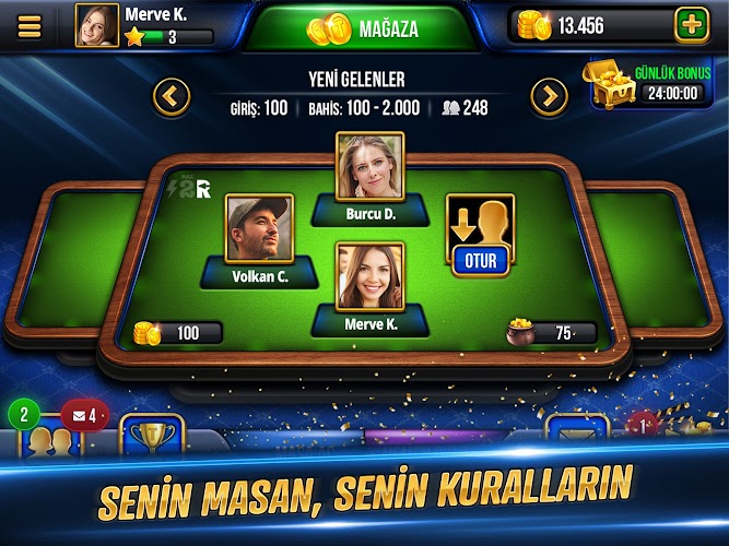 Tekel Okey - Online Çanak Okey Screenshot 12