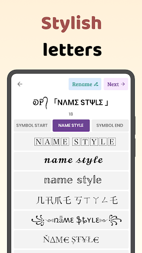 Name style: Nickname Generator Screenshot 19