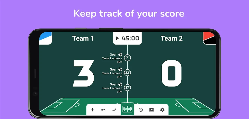 Soccer scoreboard Screenshot 1