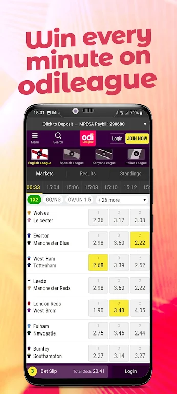 Odi bets Betting app Screenshot 3