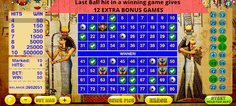 Keno - Cleopatra Keno Games Screenshot 9