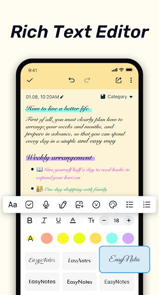 Easy Notes - Notebook, Notepad Mod Screenshot 3