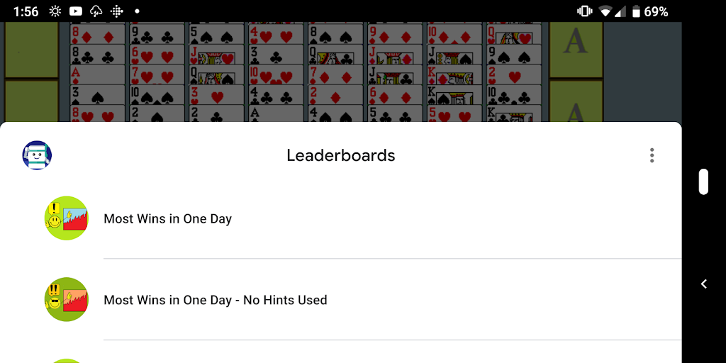 FreeCell with Leaderboards Screenshot 3