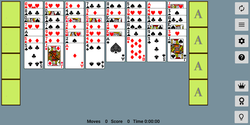 FreeCell with Leaderboards Screenshot 1