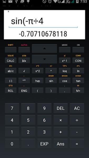 My Scientific Calculator Screenshot 2
