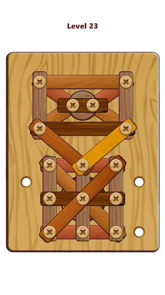 Wood Nuts & Bolts Puzzle Mod Screenshot 2