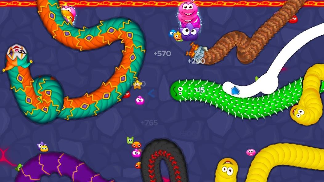 Worm Hunt - Snake game iO zone Mod Screenshot 1