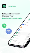 WOW EARN: BTC & Crypto Wallet Screenshot 1
