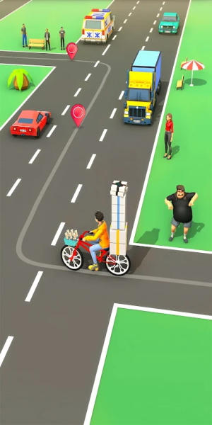 Paperboy Ticket Delivery Game Screenshot 3