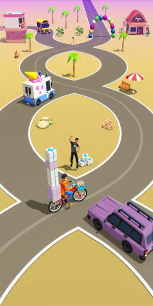 Paperboy Ticket Delivery Game Screenshot 2